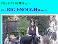 PONY PARTIES by The BIG ENOUGH RanchFeaturing the smallest rideable horses
